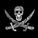  Mens Word Art T-shirt - PIRATE CAPTAINS, SHIPS AND IMAGERY
