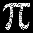  Men's Word Art T-shirt - THE FIRST 100 DIGITS OF PI