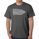  Mens Word Art T-shirt - Pledge of Allegiance Flag