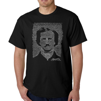 Men's Word Art T-shirt - EDGAR ALLEN POE - THE RAVEN