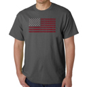 Gray XXXL Proud To Be An American - Men's Word Art T-Shirt