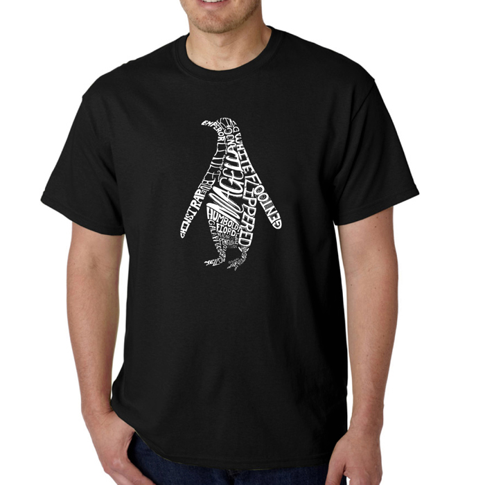 Men's Word Art T-shirt - Penguin