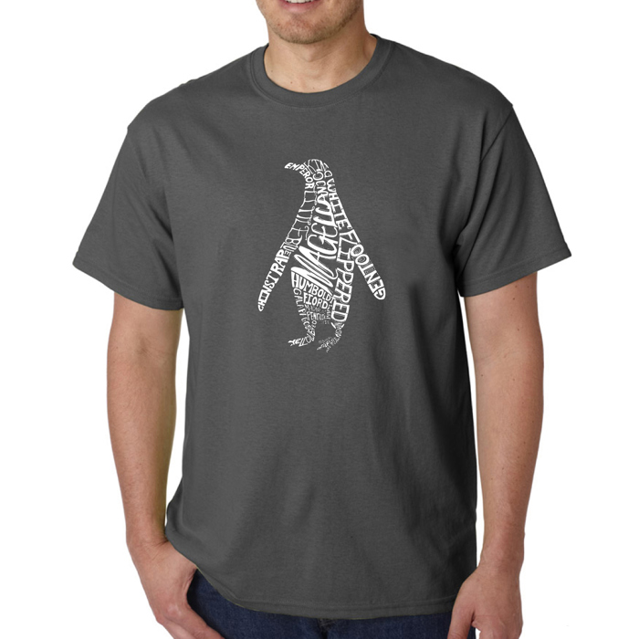 Men's Word Art T-shirt - Penguin
