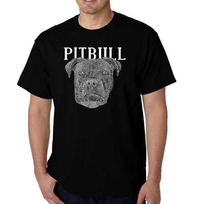 Men's Word Art T-shirt - Pitbull Face