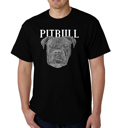  Men's Word Art T-shirt - Pitbull Face