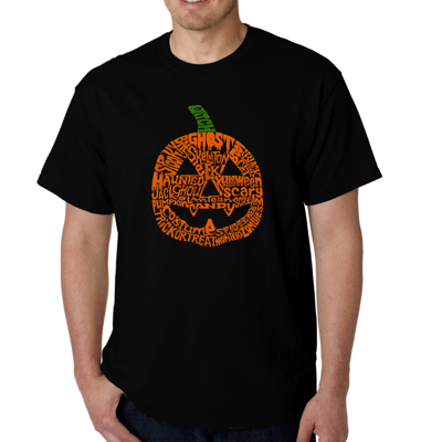 Mens Word Art T-shirt - Pumpkin