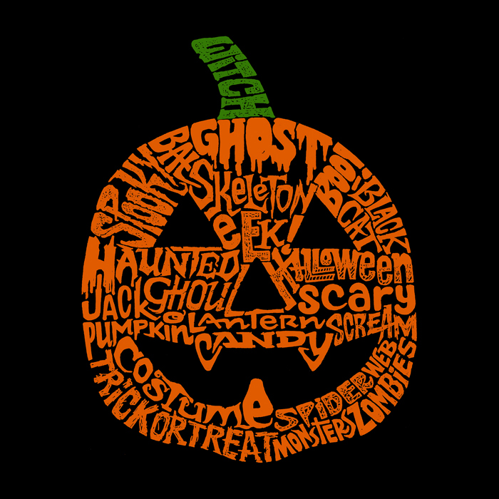 Mens Word Art T-shirt - Pumpkin
