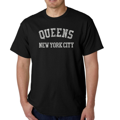 Mens Word Art T-shirt - POPULAR NEIGHBORHOODS IN QUEENS, NY