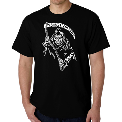 Mens Word Art T-shirt - Grim Reaper