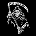  Mens Word Art T-shirt - Grim Reaper