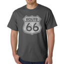  Mens Word Art T-shirt - Cities Along Route 66