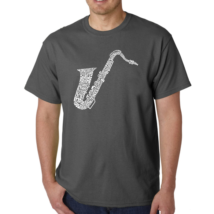 Mens Word Art T-shirt - Sax
