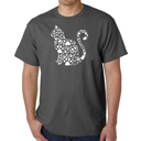 Gray Small Cat Claws - Men's Word Art T-Shirt