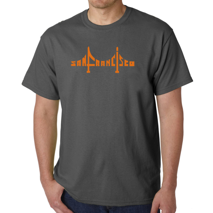 Men's Word Art T-shirt - San Francisco Bridge