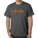 Gray XXXXL Men's Word Art T-shirt - San Francisco Bridge