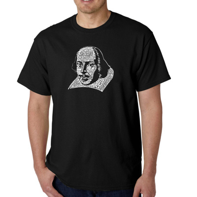 Men's Word Art T-shirt - THE TITLES OF ALL OF WILLIAM SHAKESPEARE'S COMEDIES & TRAGEDIES