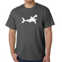 Gray XXXXL Mens Word Art T-shirt - BITE ME