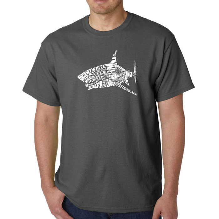 Men's Word Art T-shirt - SPECIES OF SHARK