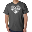 Gray Medium Sea Shells - Men's Word Art T-Shirt