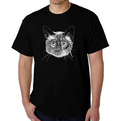 Mens Word Art T-shirt - Siamese Cat