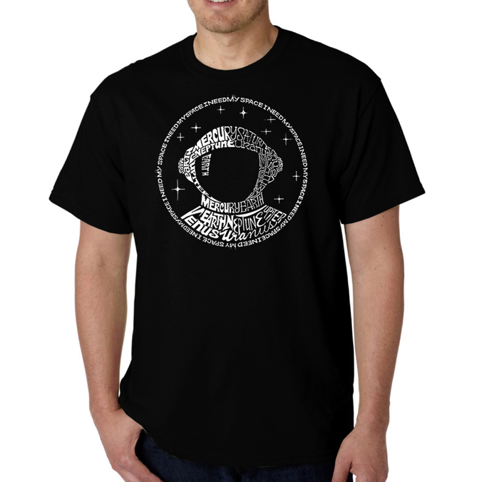 Men's Word Art T-shirt - I Need My Space Astronaut