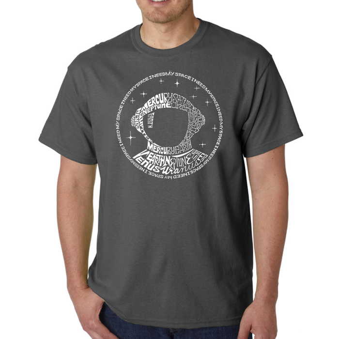 Men's Word Art T-shirt - I Need My Space Astronaut