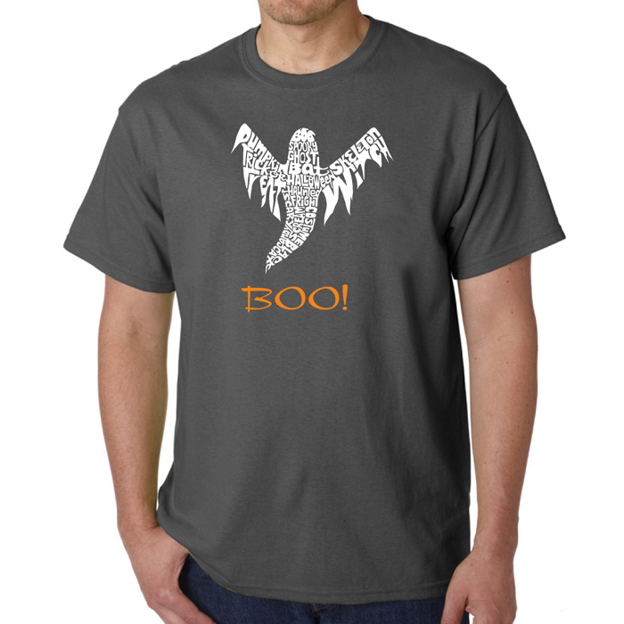 Halloween Ghost - Mens Word Art T-Shirt
