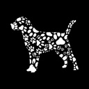  Men's Word Art T-shirt - Dog Paw Prints