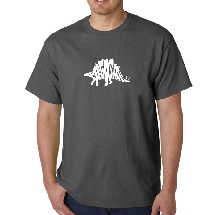 Mens Word Art T-shirt - STEGOSAURUS