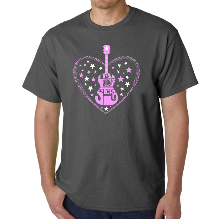 It's A Love Story - Men's Word Art T-Shirt