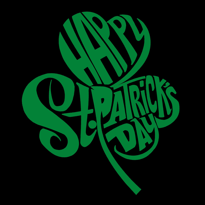 Men's Word Art T-shirt - St. Patrick's Day Shamrock