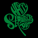  Men's Word Art T-shirt - St. Patrick's Day Shamrock