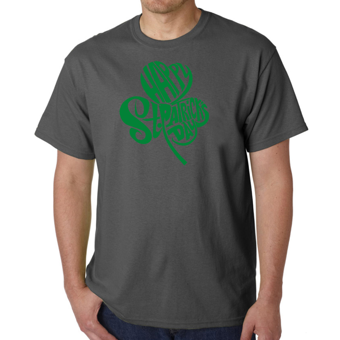 Men's Word Art T-shirt - St. Patrick's Day Shamrock