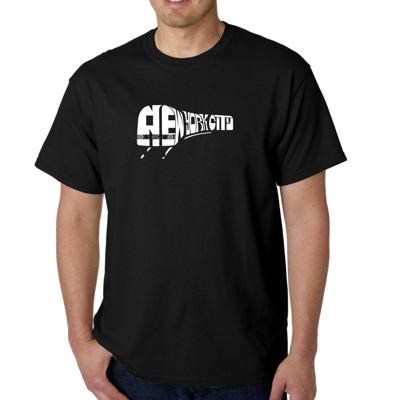 Men's Word Art T-shirt - NY SUBWAY