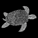  Mens Word Art T-shirt - Turtle
