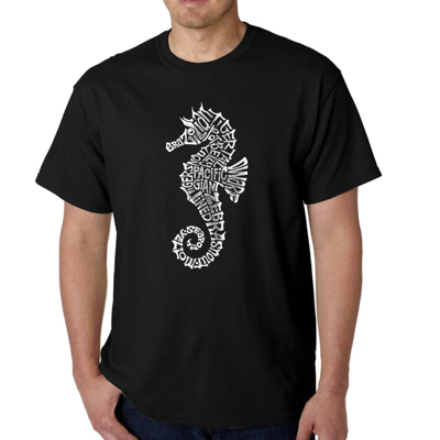 Men's Word Art T-shirt - Types of Seahorse