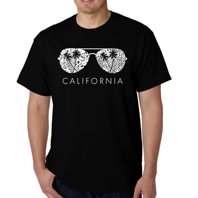 Men's Word Art T-shirt - California Shades