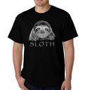  Mens Word Art T-shirt - Sloth