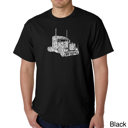 Black XXL Men's Word Art T-shirt - KEEP ON TRUCKIN'