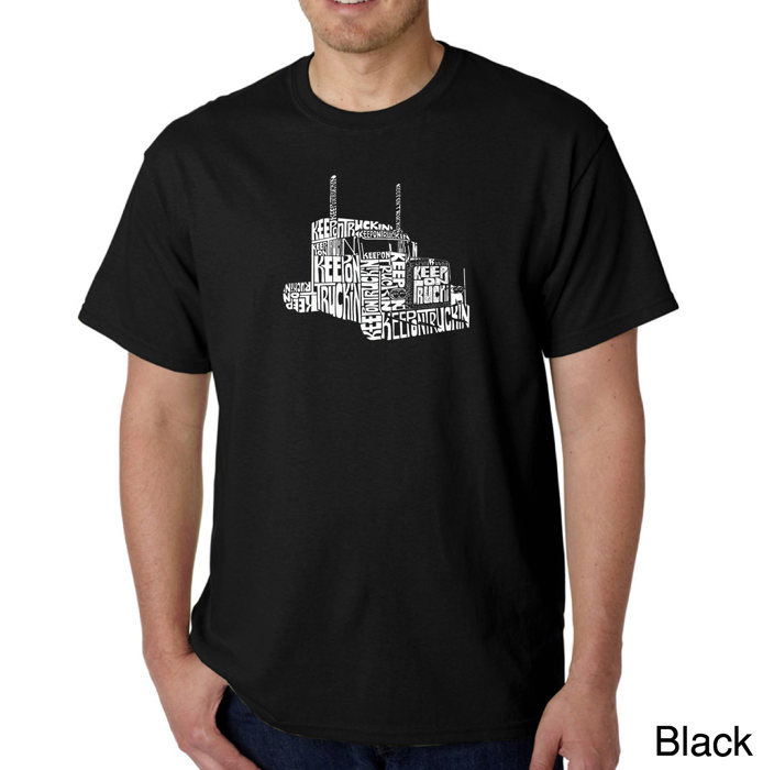 Men's Word Art T-shirt - KEEP ON TRUCKIN'