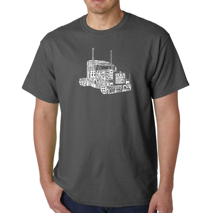 Men's Word Art T-shirt - KEEP ON TRUCKIN'
