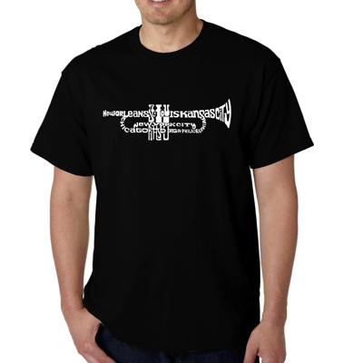 Mens Word Art T-shirt - Trumpet