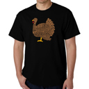 Black XL Thanksgiving - Mens Word Art T-Shirt