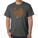 Gray Small Thanksgiving - Men's Word Art T-Shirt