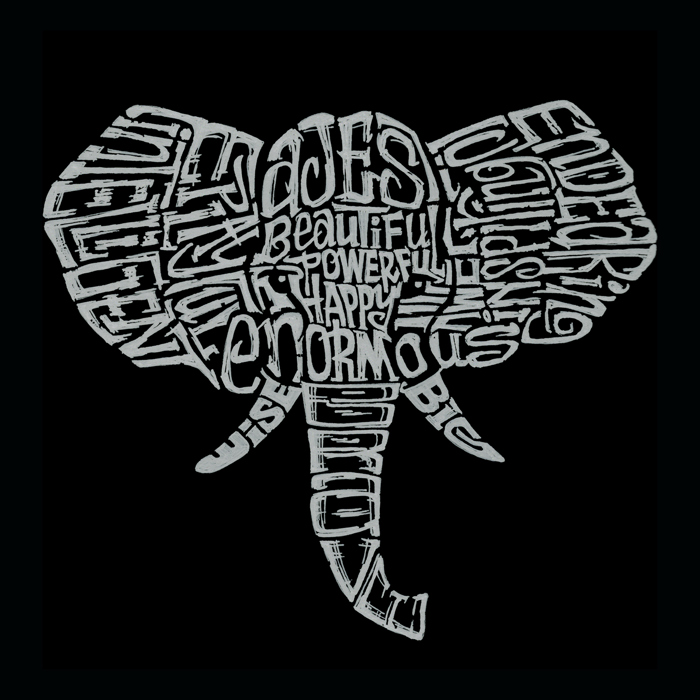 Mens Word Art T-shirt - Tusks