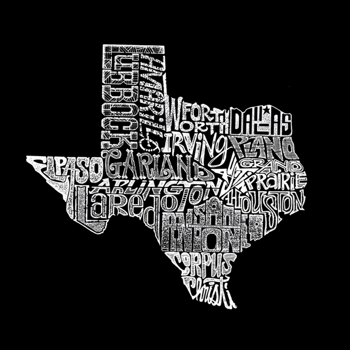 Mens Word Art T-shirt - The Great State of Texas