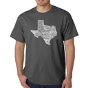  Mens Word Art T-shirt - The Great State of Texas