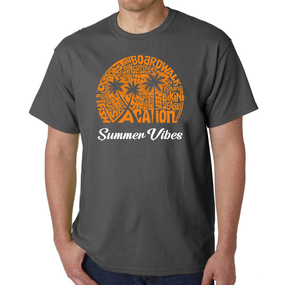 Summer Vibes - Men's Word Art T-Shirt