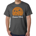 Gray XXXL Summer Vibes - Men's Word Art T-Shirt