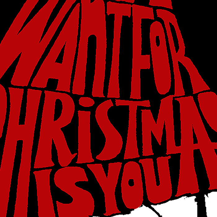 All I Want for Christmas is You - Mens Word Art T-Shirt